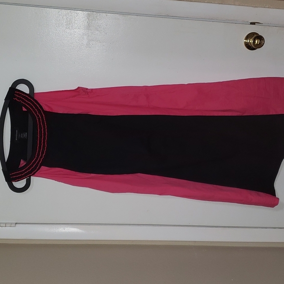 Ashley Stewart Dresses & Skirts - Ashley Stewart pink and black color block dress